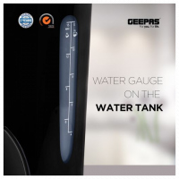 Geepas GCM6103 Electric Coffee Maker, 1.5 Litres - Black