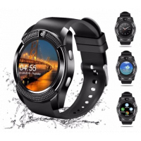 Unisex Advanced Intelligent Multi-functional Touch Screen Bluetooth Smartwatch / Wristband - Black