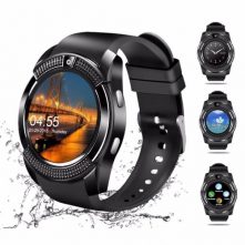 Unisex Advanced Intelligent Multi-functional Touch Screen Bluetooth Smartwatch / Wristband - Black