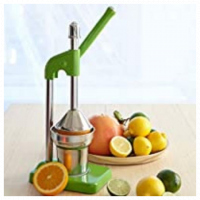 Stainless Steel Manual Lever Press Citrus Juicer-Green