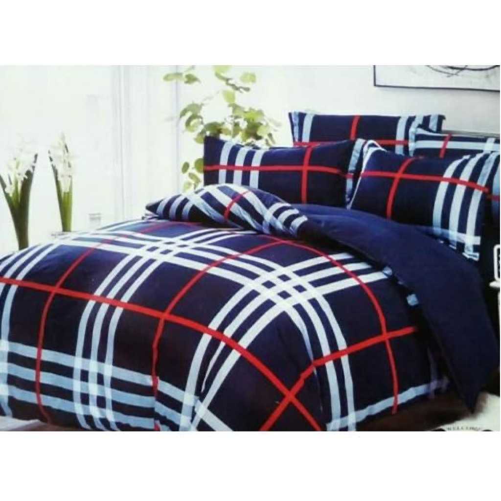 Duvet 1 Bed Sheet and Two Pillow Cases - Multcolor Blue