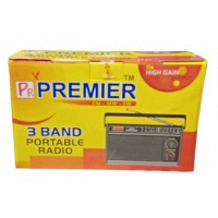 Premier PR Premier™3 Band Portable Radio (FM-MW-SW) - Black