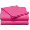 Double Cotton Bed Sheets with 2 Pillowcases - Pink