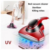 Powerful Anti-mite Anti-dust Vacuum Cleaner Anti Allergy With UV Light, Red