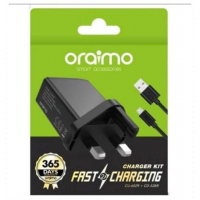 Oraimo Fast Charge Adapter & USB Cable - Black