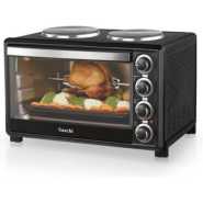 Saachi NL-OH-1946HPG 45 Litres Electric Oven Cooker With 2 Hot Plates- Black