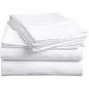 Home Fashion 5*6 Cotton Bedsheets with 2 Pillow cases - White