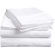 Home Fashion 5*6 Cotton Bedsheets with 2 Pillow cases - White