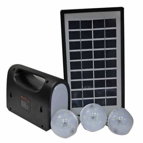 Kamisafe KM-8017 Lighting Solar Kit - Black