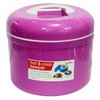 2in1 Plastic Hot and Cool Keeper Food Container - Purple