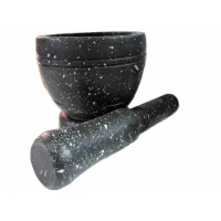 Spice Grinding Granite Mortar and Pestle-Black