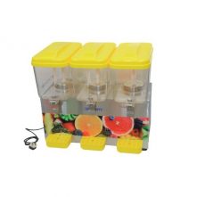 Triple Snow White Juice Dispenser/Cooler - Yellow