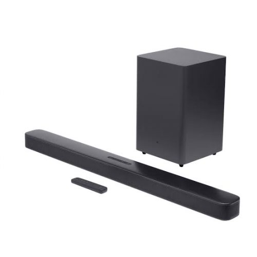 JBL Bar 2.1 Deep Bass, Dolby Digital Soundbar with Wireless Subwoofer for Extra Deep Bass, 2.1 Channel Home Theatre with Remote, JBL Surround Sound, HDMI ARC, Bluetooth & Optical Connectivity (300W)