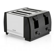 Saachi NL-TO-4564 4 Slice Bread Toaster, Silver Toasters