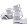 6 Cups And 6 Saucers - White