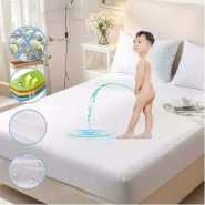 Waterproof Mattress Protector Full-Fitted Cover-White, 100*190*20 cm - White