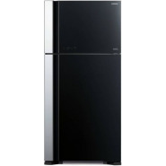 Hitachi Double door Refrigerator RVG800PUN7GBK- Glass Black – 550L Refrigerators