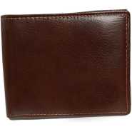 Men's Faux Leather Formal Wallet - Brown