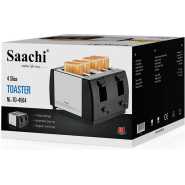 Saachi NL-TO-4564 4 Slice Bread Toaster, Silver