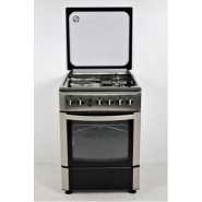 Kings Cooker 2 Gas Burners + 2 Electric Plates 60x60cm 4TTE-6622TI/SD, With Rotisserie - Marble Grey