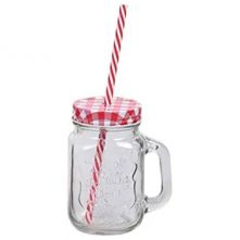 6 Pieces Of Juice Glass Mason Jars Cup Mugs- Colorless