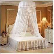 5*6 round top mosquito net, white top design may vary