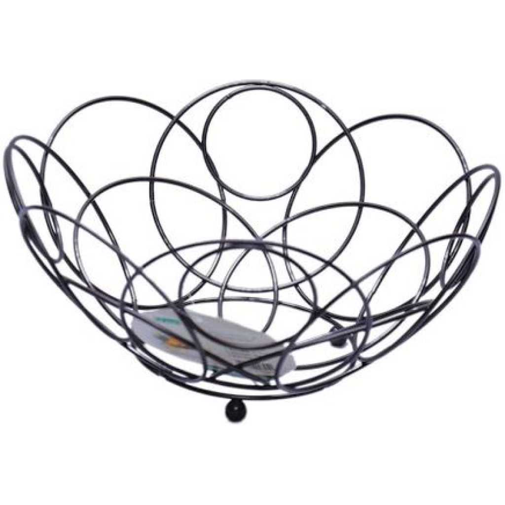 Light Metal Fruit Basket - Brown