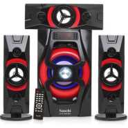 Saachi NL-SP-2581FURDC 3.1 Channel FM/SD Multi-Media Bluetooth Speaker System - Black,Red