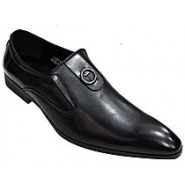 Designer Men's Faux Leather Gentle Shoes - Black