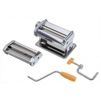 Marcato Pasta Maker Roller Machine, Manual Spaghetti, Noodle Maker Cutter-Silver