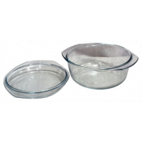 Glass Mexxi 6pcs round glass casserole set/serving dishes