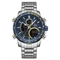 Naviforce Waterproof Mens Watch - Silver