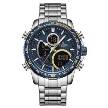 Naviforce Waterproof Mens Watch - Silver