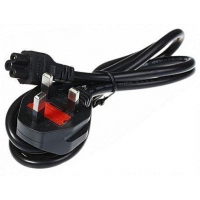 3 Pin Power Cable For Laptop- 1.5M - Black