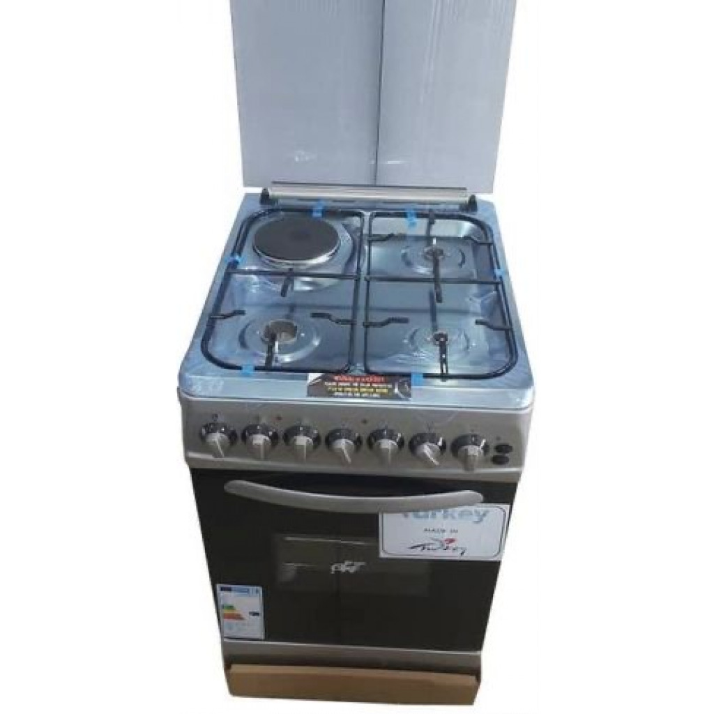 Besto 3Gas + 1 Electric 60x50 Upright Oven Cooker - Silver
