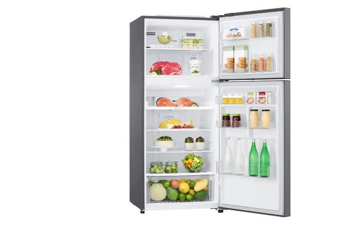 LG 427-Litres Fridge GN-B422SQCL IEC; Net 393L Dark Graphite Steel Top Freezer Refrigerator with Inverter Compressor & Multi Air Flow