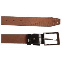 Men's Designer Faux Leather Belt - Black