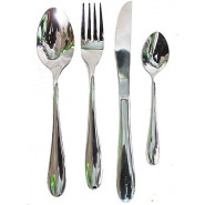 Stainless Steel Cutlery Set- 24Pcs – Silver Cutlery & Knife Accessories