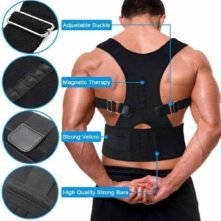 Real Doctors Posture Support Brace- Medium, Black Back Neck & Shoulder Supports