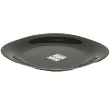 Luminarc 6 Pieces Of Luminarc Square Plain Design Plates – Black Accent Plates