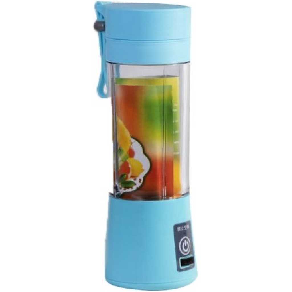 Portable & Rechargeable Battery Juice Blender - Blue