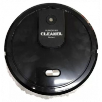 Smart Mute Automatic Brush Mopper Humidifier Cleanel Robot,Black