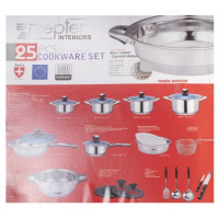 Zepter 25 Pcs Stainless Steel Cookware Set - Silver