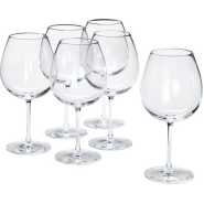 6 Pieces Of Big Wine Glasses - Colorless