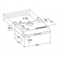 Ariston Cooker Hood 60cm SL-16.1 IX, 2-In-1 Self Extraction Slim Hood (Free Standing - Easy Installation) - Silver - Poland - Kitchen Extractor Fan