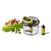 Tefal Manual Food Chopper and Mixer with Stainless Steel Blades for Vegetables, Onions, Herbs and Nuts, 5 Second Chopper, Green - Dark Citronnelle, 900 ml K1320404