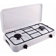 Starlux 2 Burner Gas Cooking Stove – White