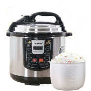Geepas 6 L Multi-functional Electric Rice,Pressure Cooker, Silver Pressure Cookers
