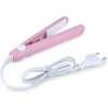 Mini Portable Hair Straightener Curling Iron, Pink