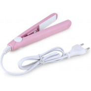 Mini Portable Hair Straightener Curling Iron, Pink